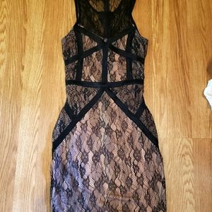 Lace mini bandage dress